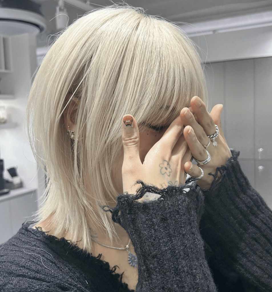 백금발 허쉬컷,