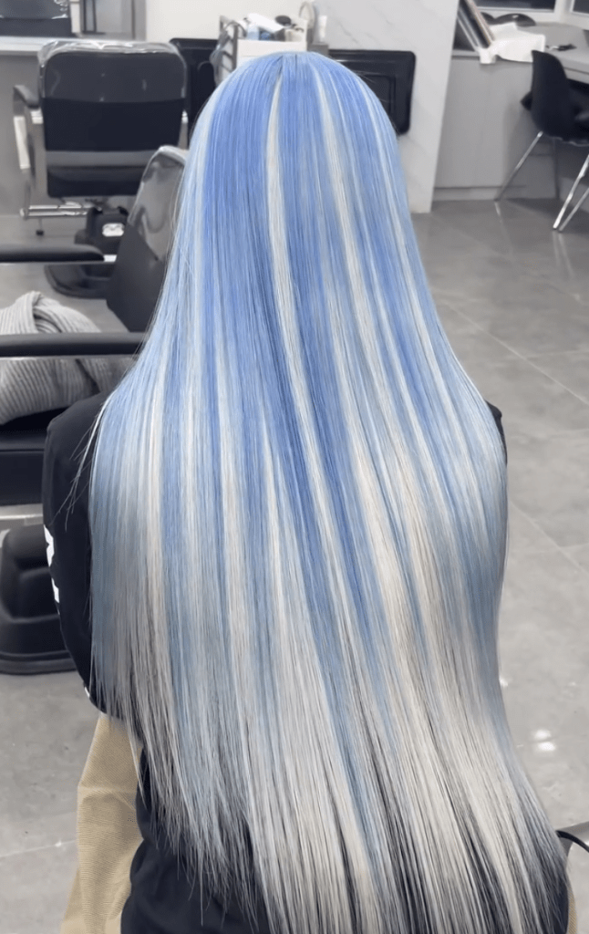 시크릿 투톤, 백금발,